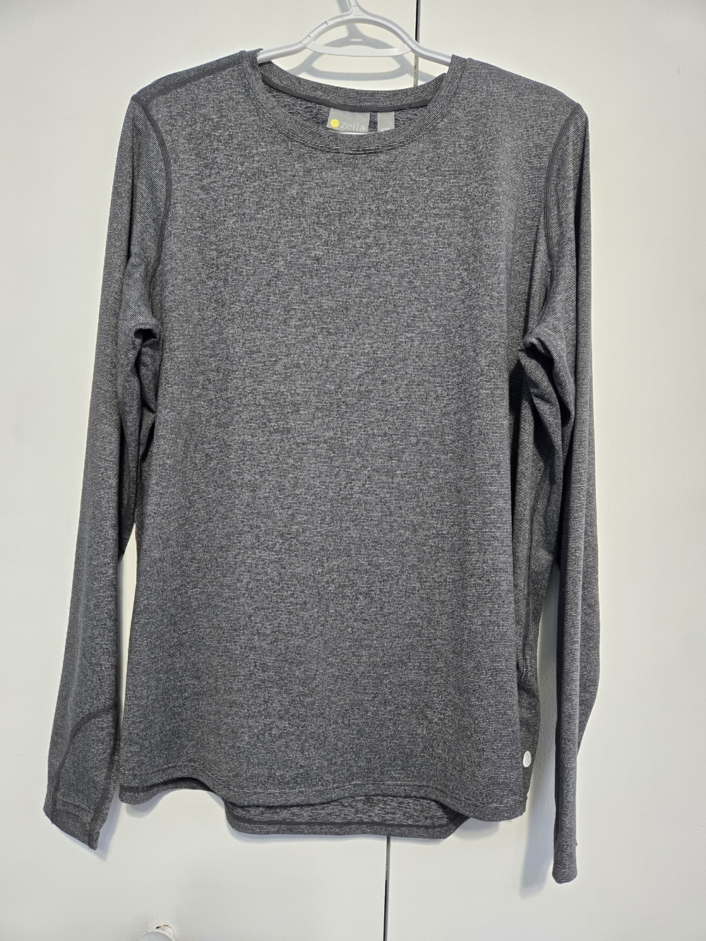 Zella Gray Long Sleeve Performance Athletic Top XXL Moisture Wicking